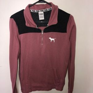 Quarter zip PINK pull over